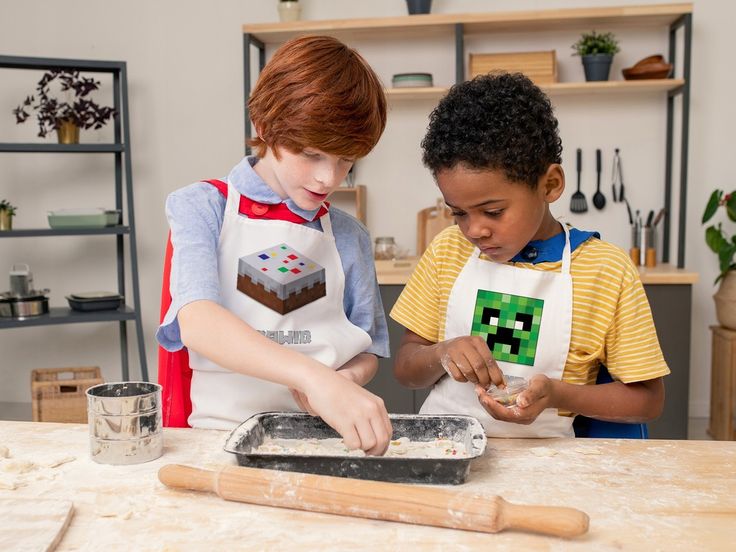 Fartuch dziecięcy MINECRAFT CREEPER + IMIĘ