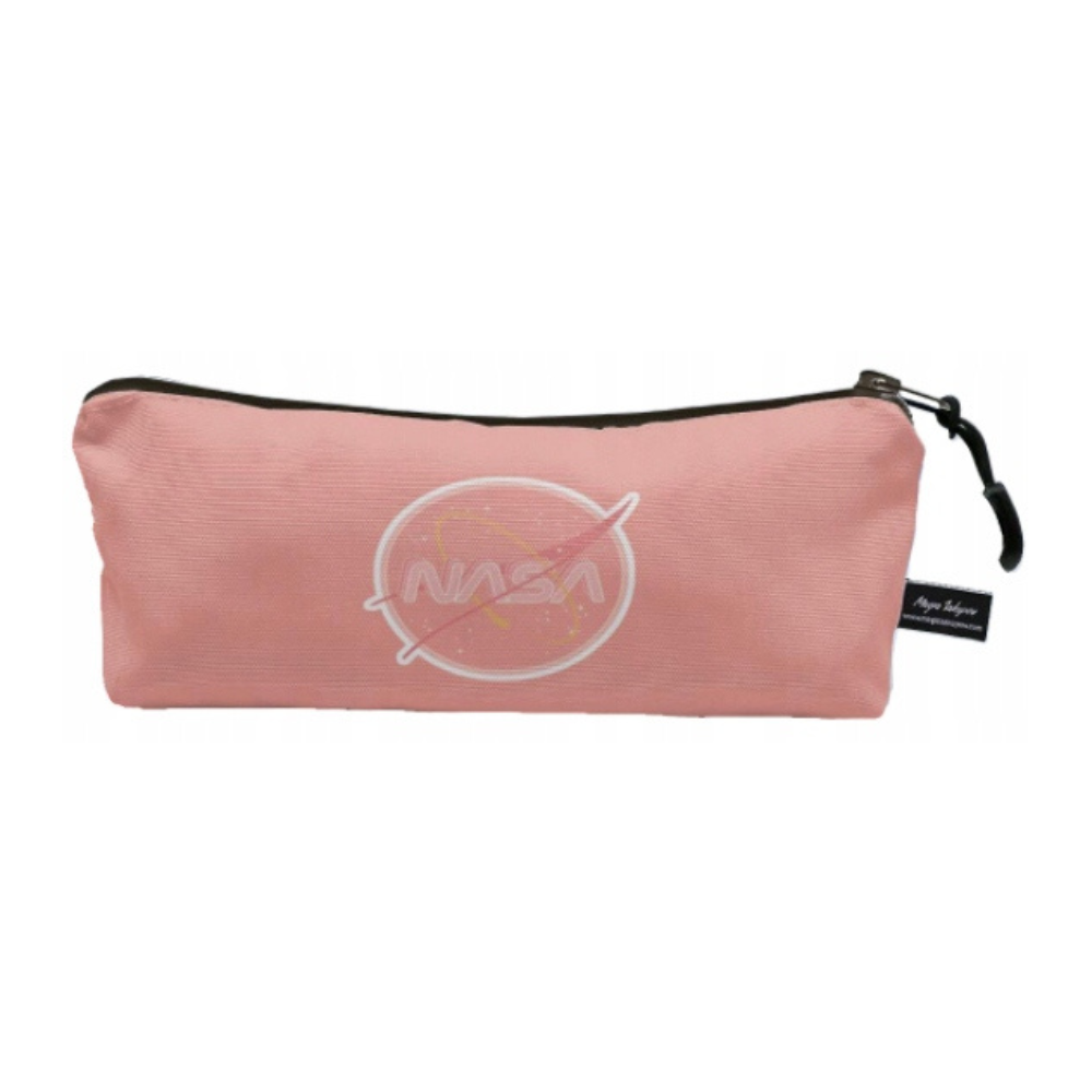 Piórnik szkolny różowy NASA