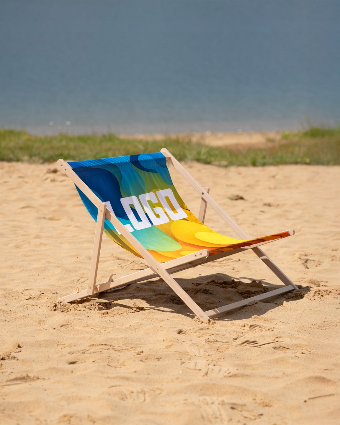 Leżak drewniany REKLAMOWY - Podwójny