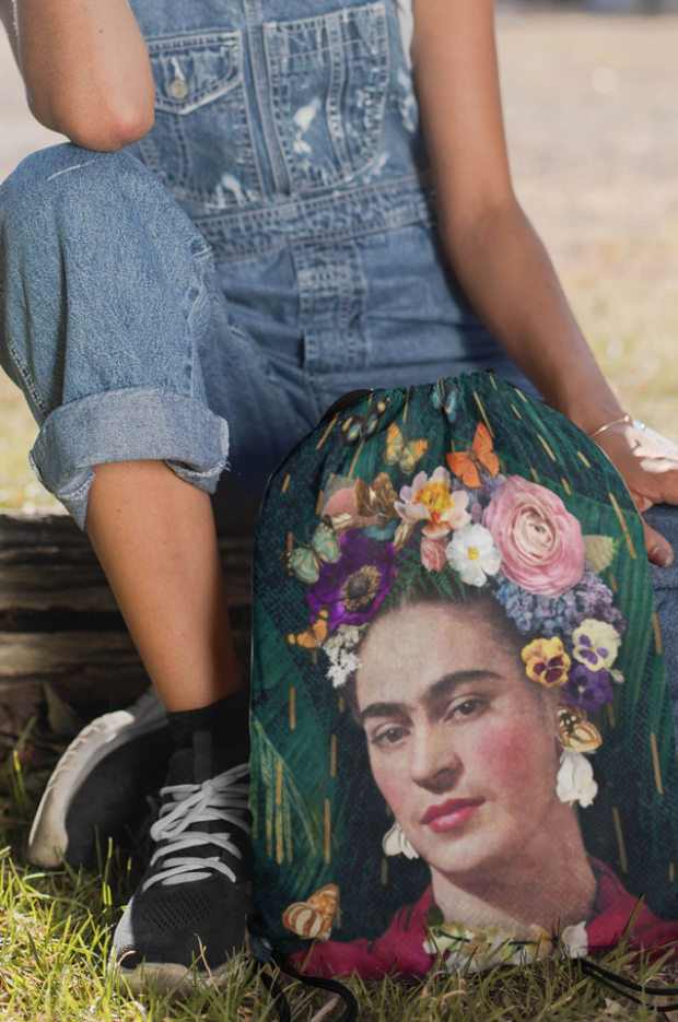 Plecak worek poliestrowy z nadrukiem Frida