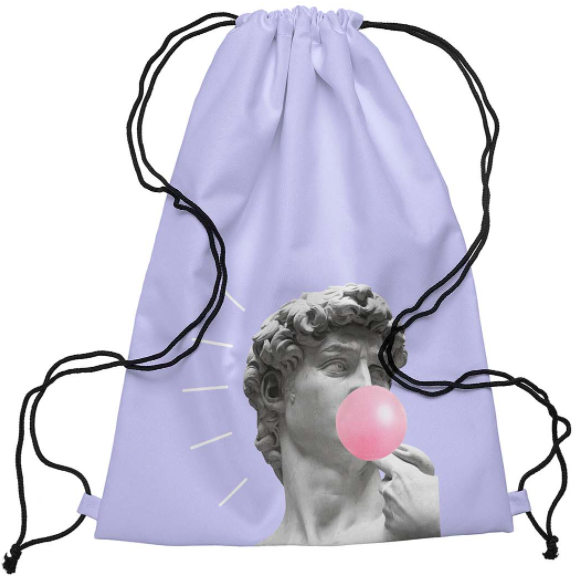 Plecak worek poliestrowy z nadrukiem David Violet