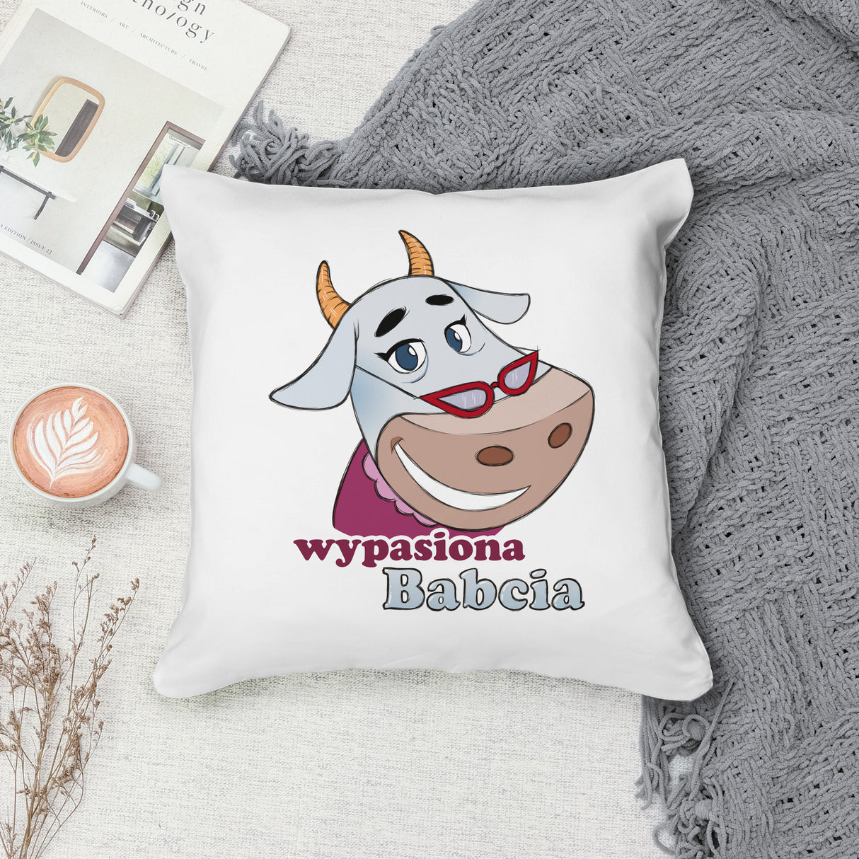 Poduszka na Dzień Babci - Wypasiona Babcia Prezent na Dzień Babci