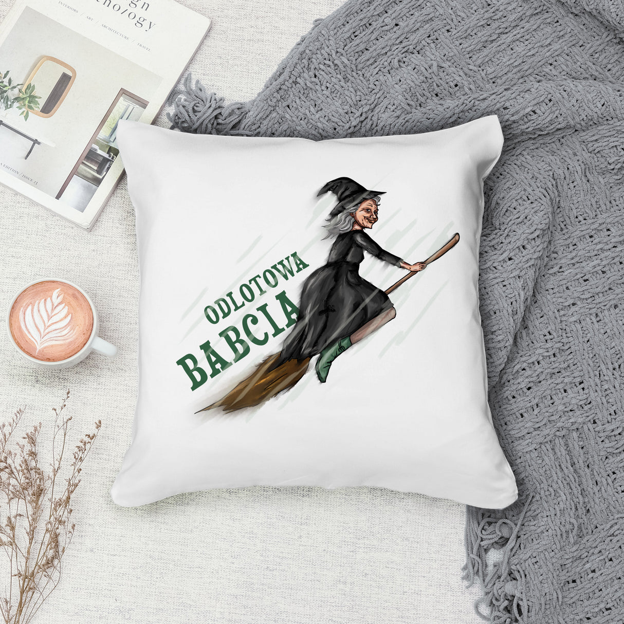 Poduszka na Dzień Babci - Odlotowa babcia Prezent na Dzień Babci
