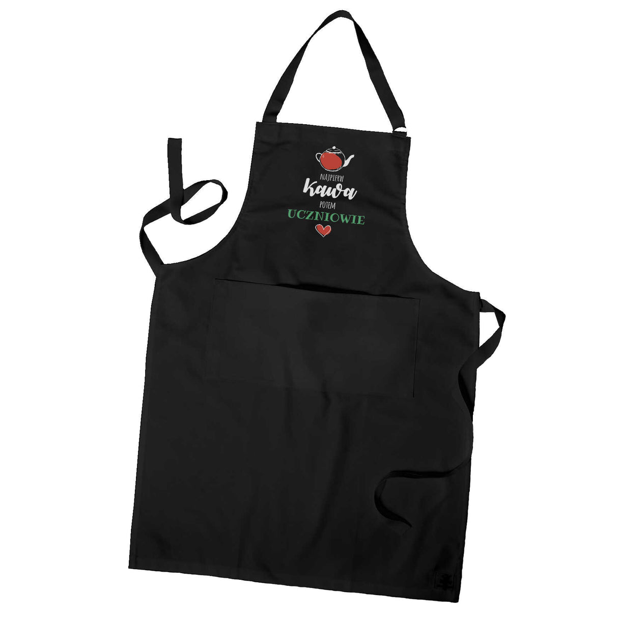 Prezent na dzień nauczyciela fartuch NAJPIERW KAWA POTEM UCZNIOWIE