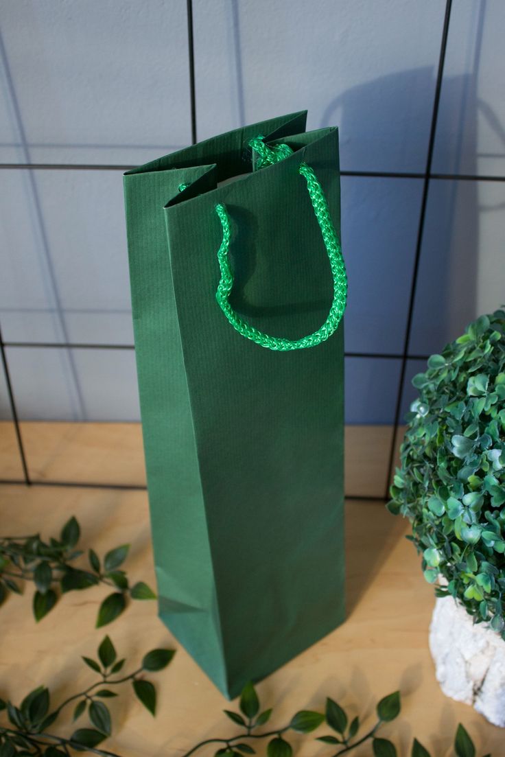 Torba papierowa ECO prestige 110x90x400mm Ciemnozielona