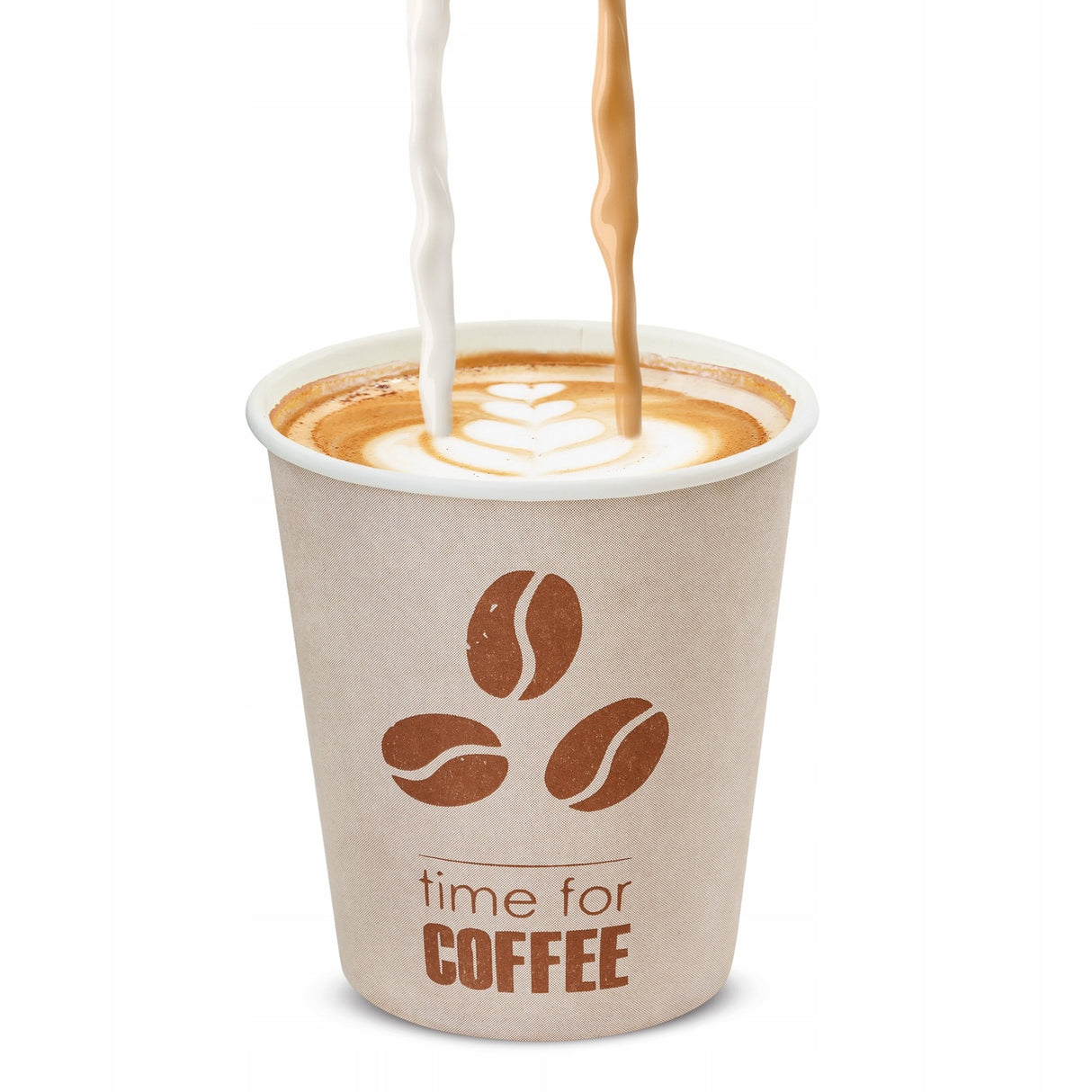 Kubeczki papierowe zestaw ABSTRAKCJA 250ml 100szt.