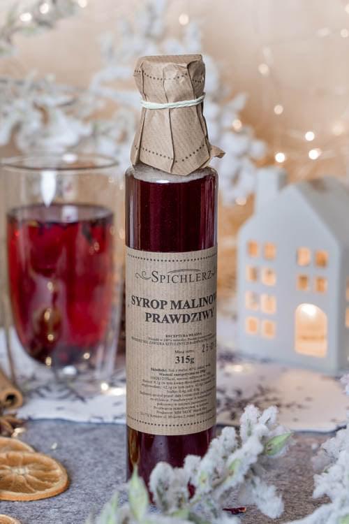 Kosz prezentowy SYROP HERBATA POMARAŃCZA