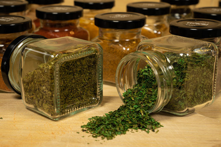 Słoiki na przyprawy 120ml 24 sztuki+ 200 naklejek+ czerpak + książka