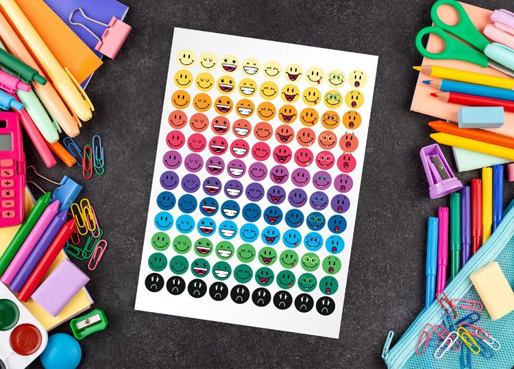 Naklejki motywacyjne BUŹKI 108szt.