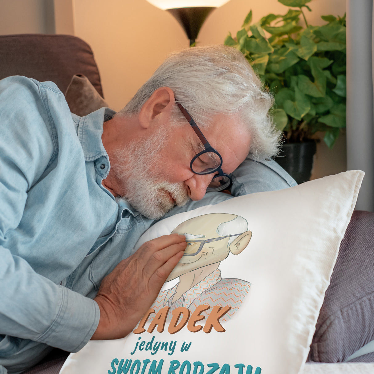Poduszka na Dzień Dziadka - Jedyny w swoim rodzaju Prezent na Dzień Dziadka