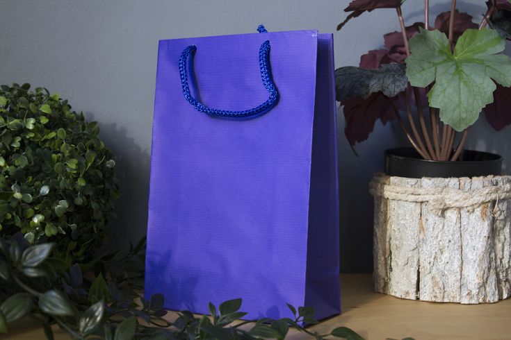 Torba papierowa ECO prestige 170x70x250mm Granatowa