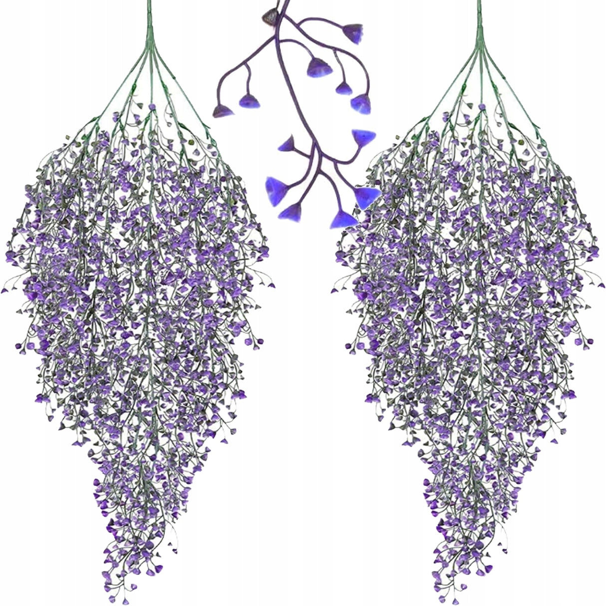 Dekoracja Sztuczne Kwiaty Wierzba Dzwonkowa Fioletowa