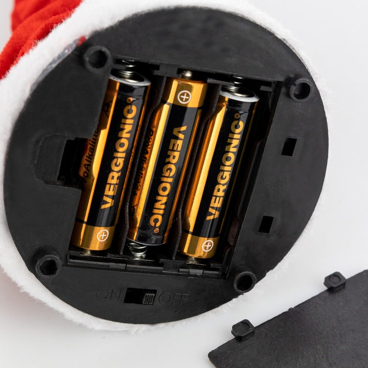 Śpiewająca czapka Świętego Mikołaja z grająca muzyką