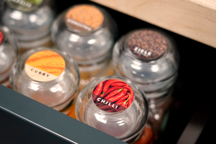 Naklejki na przyprawy KOLOROWE 160szt.