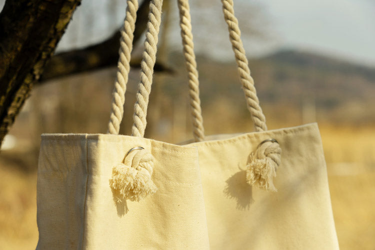 Torba bawełniana Ecru 420x140x140x380mm Plażowa