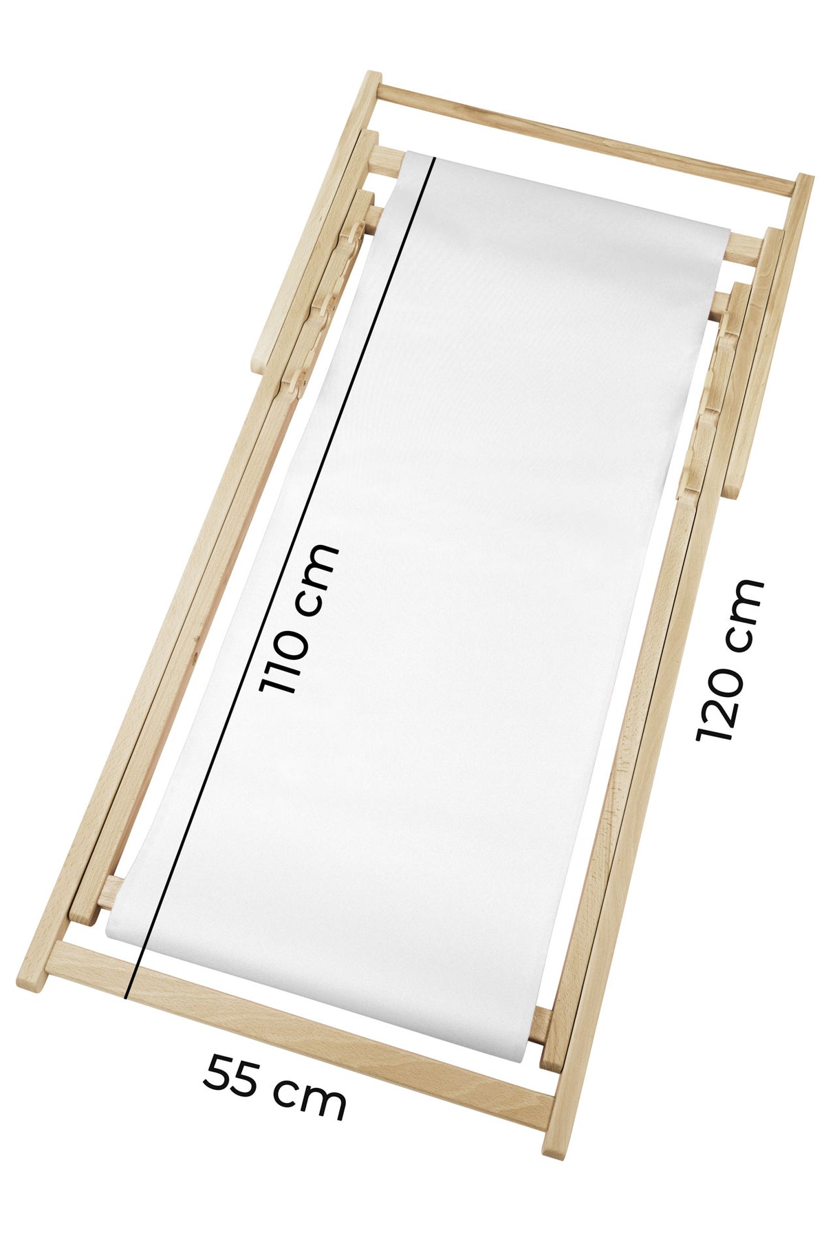 Leżak drewniany - RÓŻNE KOLORY