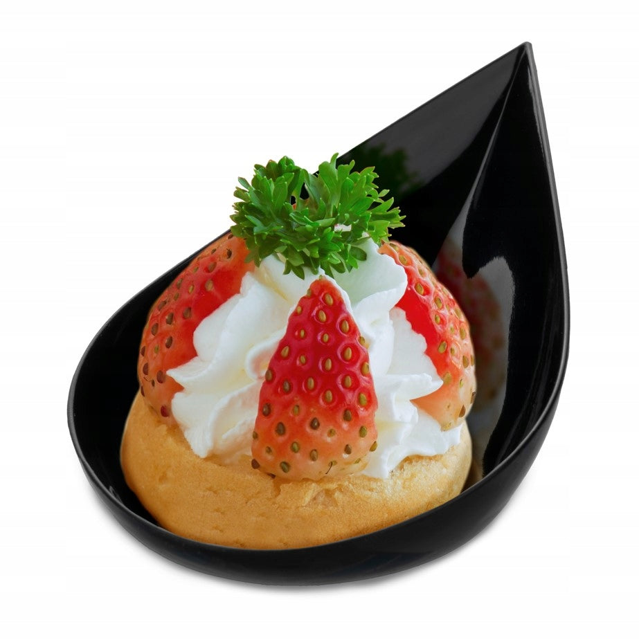 Łyżeczki Plastikowe Fingerfood Czarne 100 szt.