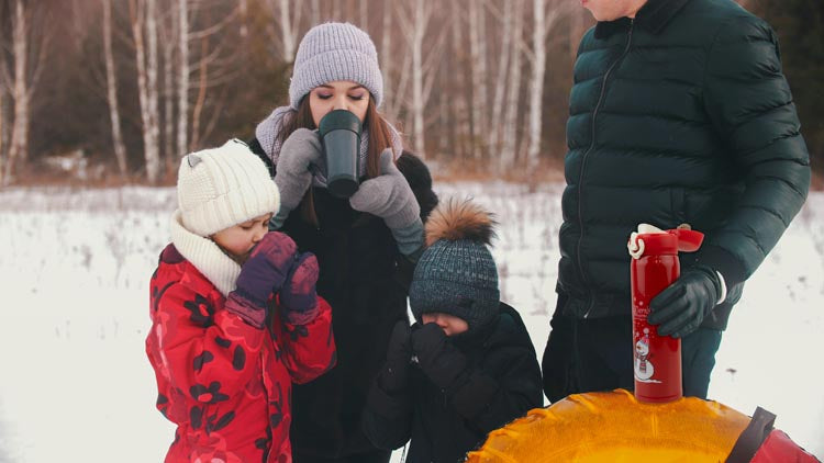 Termos czerwony Bałwan 500ml