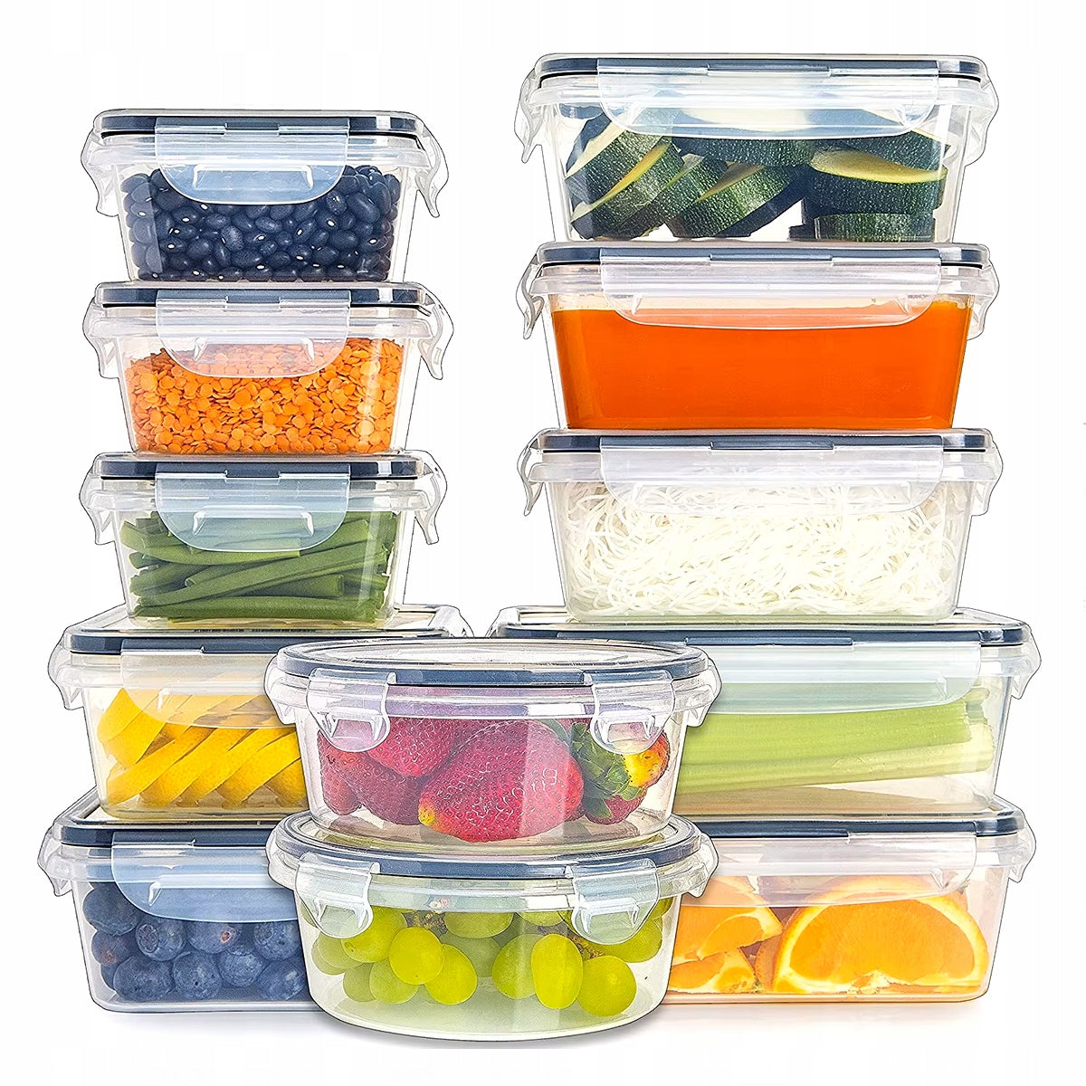 Pojemniki na Żywność Zestaw 12 szt.