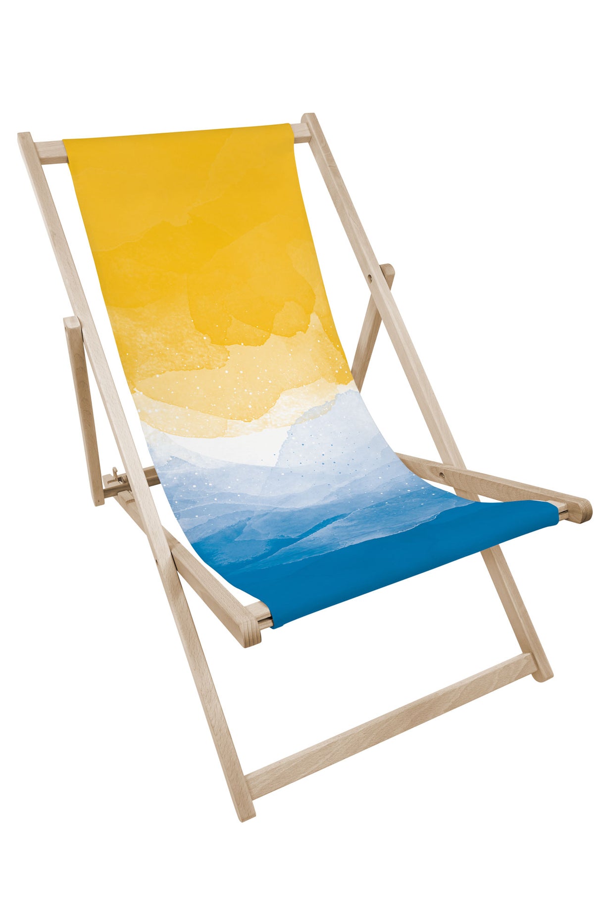 Leżak drewniany z nadrukiem SEA