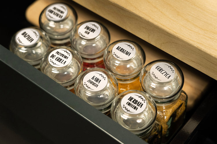 Naklejki na przyprawy Biały 200szt.