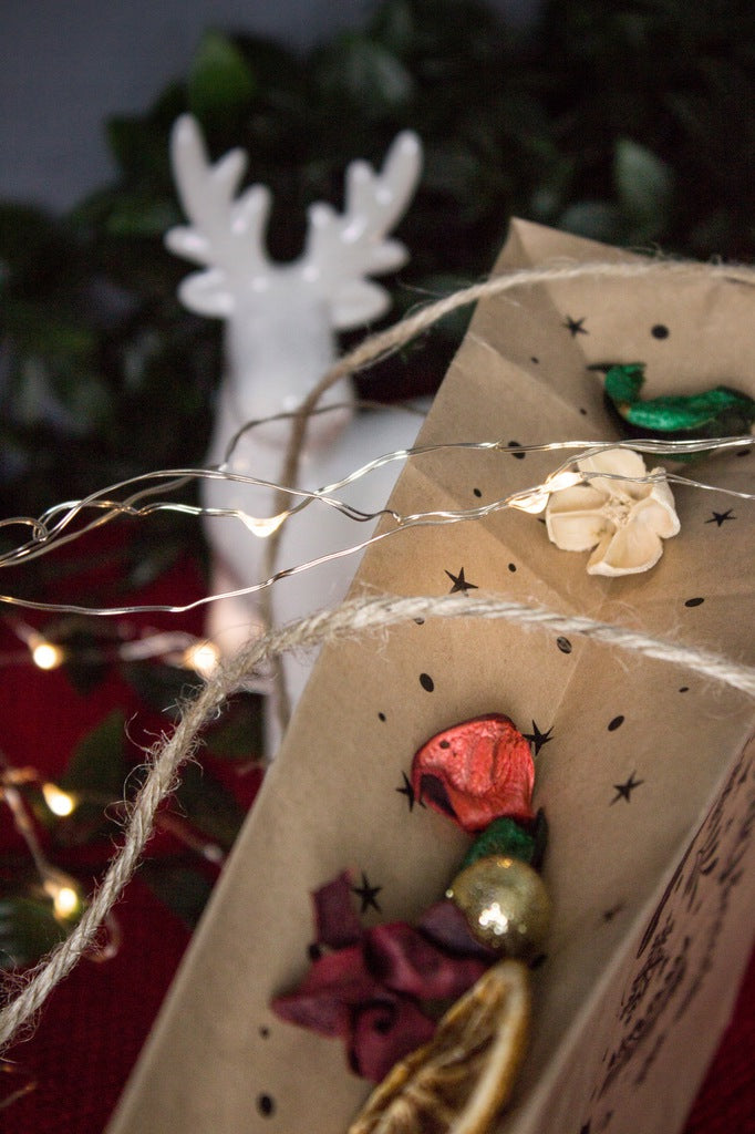 Torba papierowa świąteczna 180x80x230mm Merry Christmas Choinka