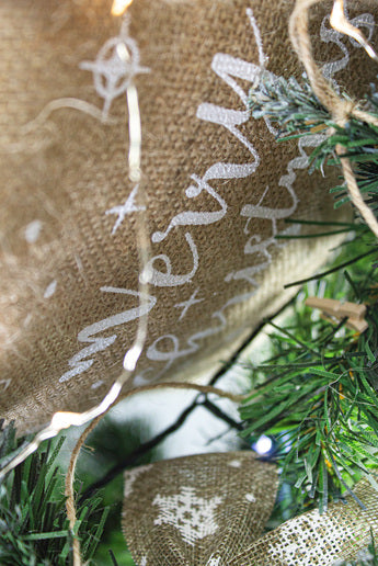 Worek jutowy 30x42cm Merry Christmas