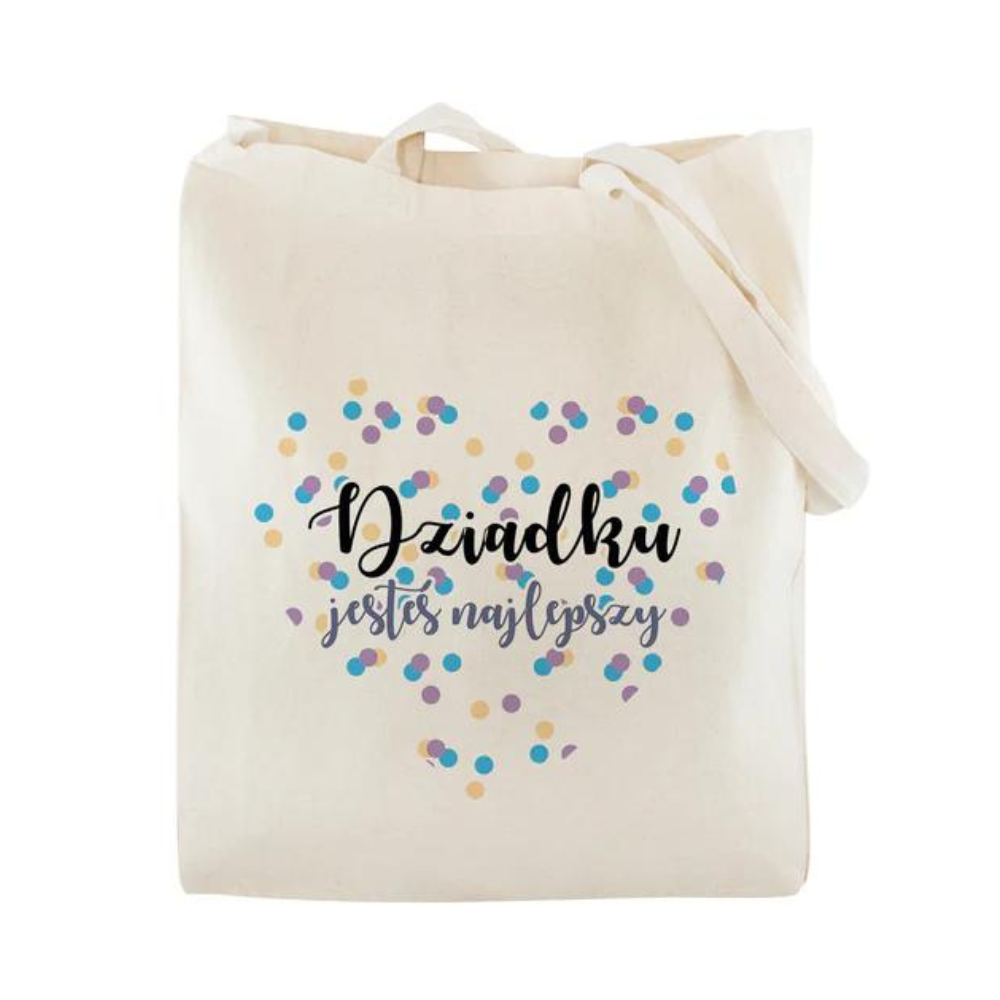 Zestaw Torba bawełniana,Kubek,Poduszka Dziadku jesteś Najlepszy Prezent na Dzień Dziadka