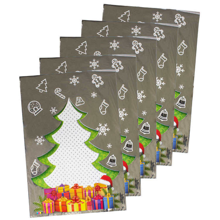 Worki celofanowe świąteczne folijki CHOINKA 10szt.