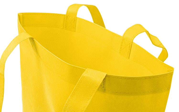 Torba polipropylenowa Żółta 360x420mm Uchwyt: 38cm