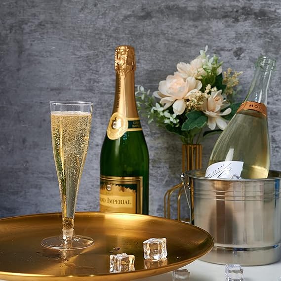 Kieliszki plastikowe do Szampana 120ml 10szt.