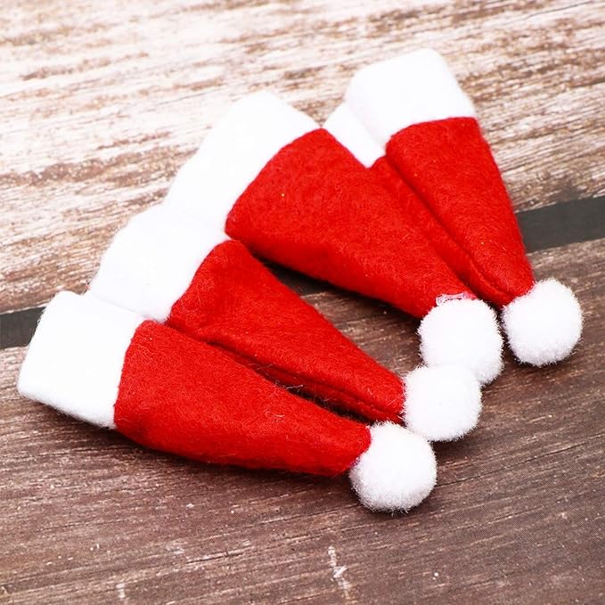 Dekoracyjne CZAPKI MIKOŁAJA 10szt.