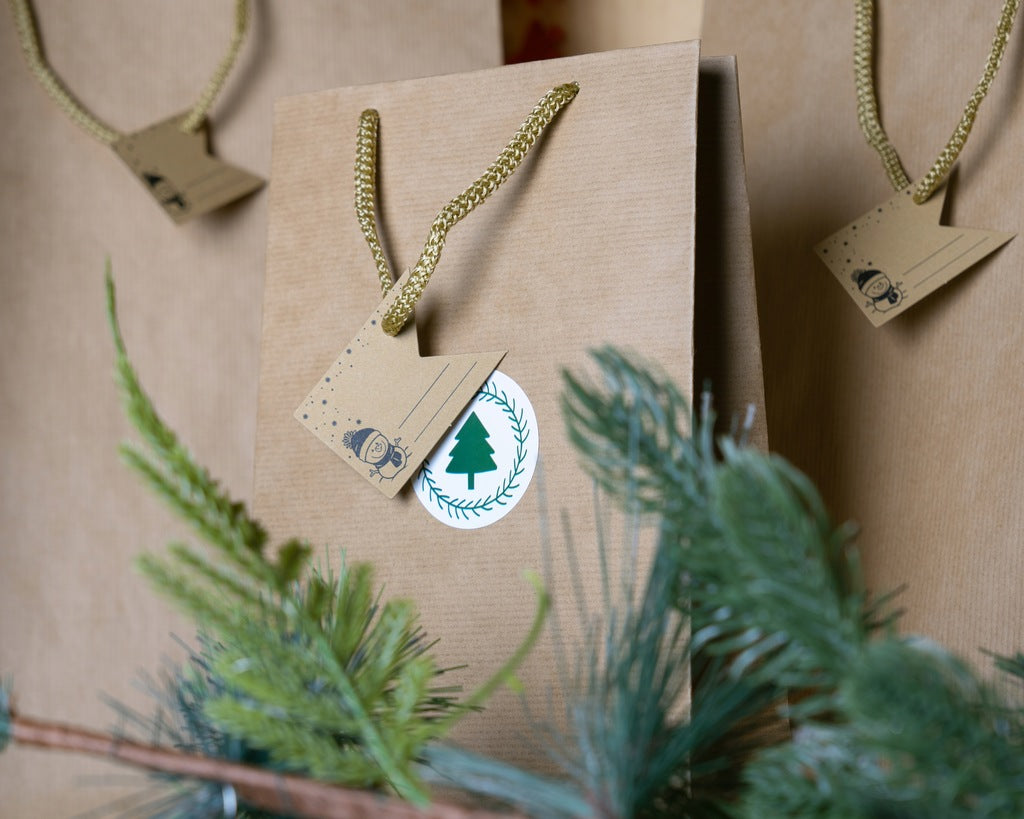 Naklejki świąteczne CHOINKA ozdobne 10szt.