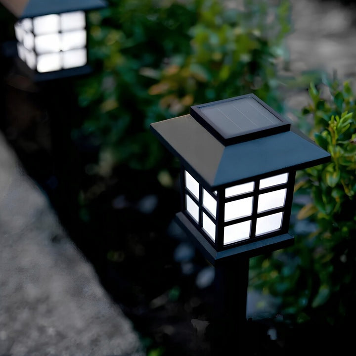 Lampion Solarny LED Ogrodowy Domek 6 szt