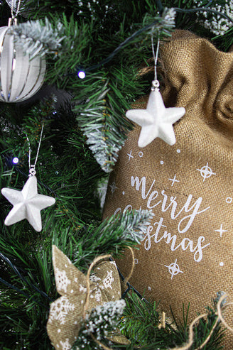 Worek jutowy 30x42cm Merry Christmas