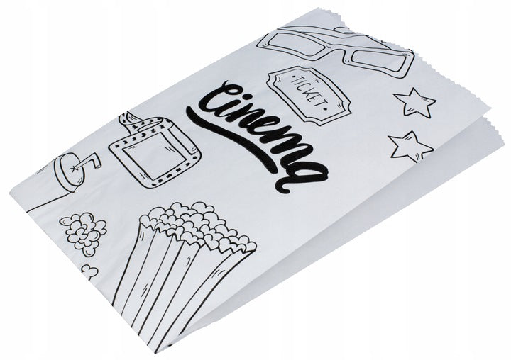 Torba fałdowa 120x210mm z nadrukiem Cinema 100szt.