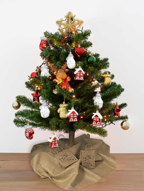 Torba papierowa świąteczna 18x8x22cm PREZENT