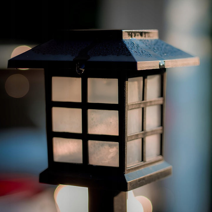 Lampion Solarny LED Ogrodowy Domek 6 szt