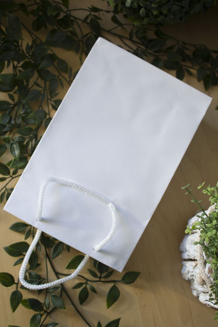 Torba papierowa ECO prestige 240x90x320mm Biała