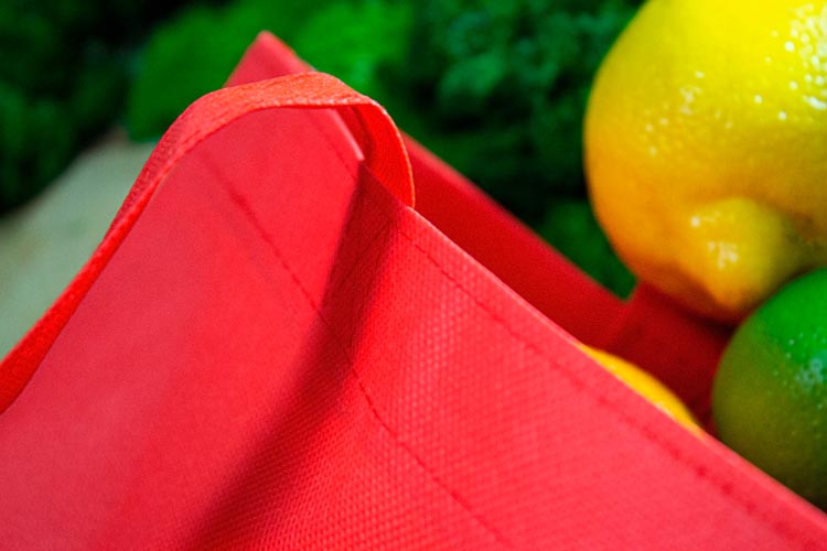 Torba polipropylenowa Czerwona 360x420mm Uchwyt: 38cm