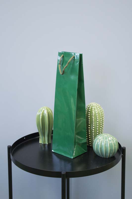 Torba laminowana z uchwytem sznurkowym 110x90x400mm Zielona