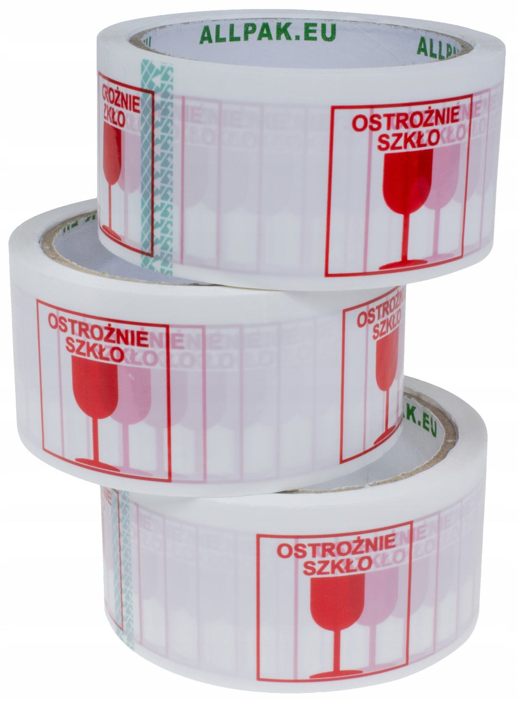Taśma pakowa 48/50y OSTROŻNIE SZKŁO