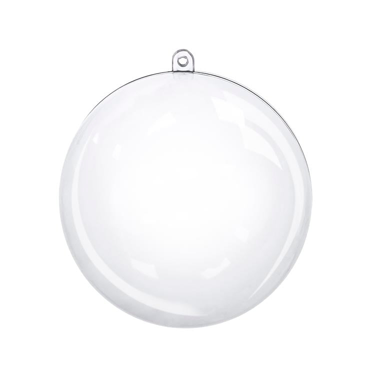 Bombka przezroczysta akrylowa 10cm 5szt.