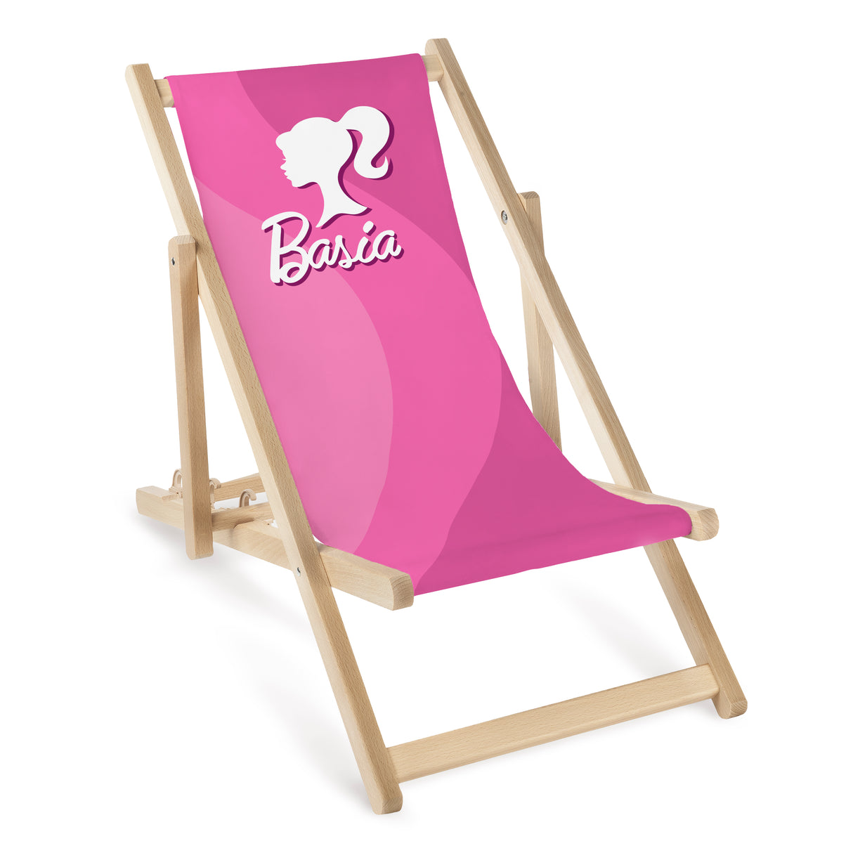 Leżak drewniany dziecięcy + imię