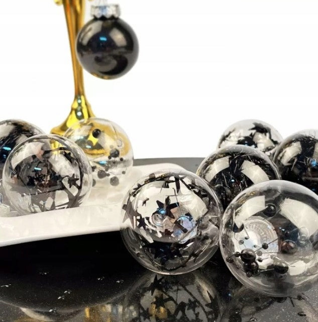 Bombki choinkowe CZARNE 24szt.