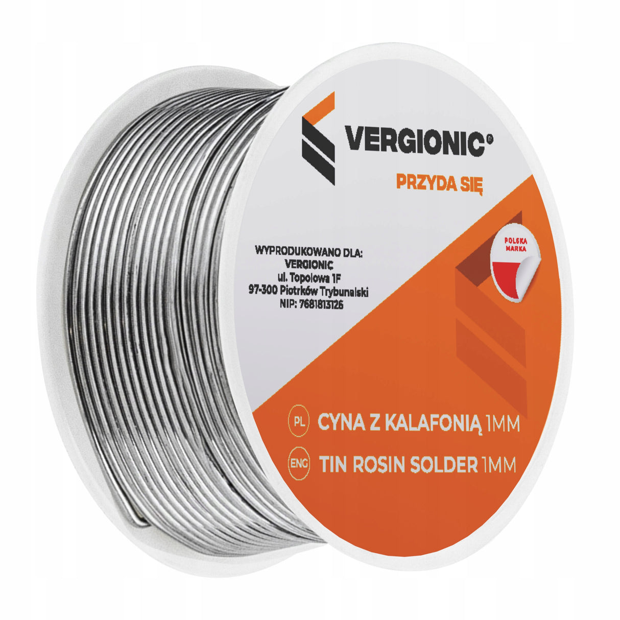 Cyna do Lutowania 100g z Kalafonią 1mm w rolce