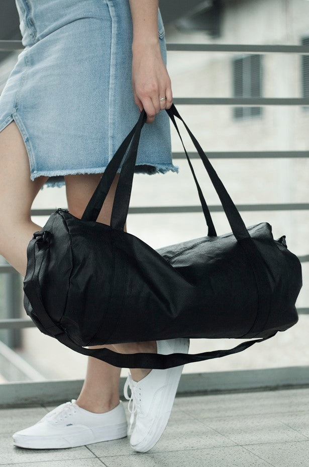 Torba Sportowa Czarna 50x25cm