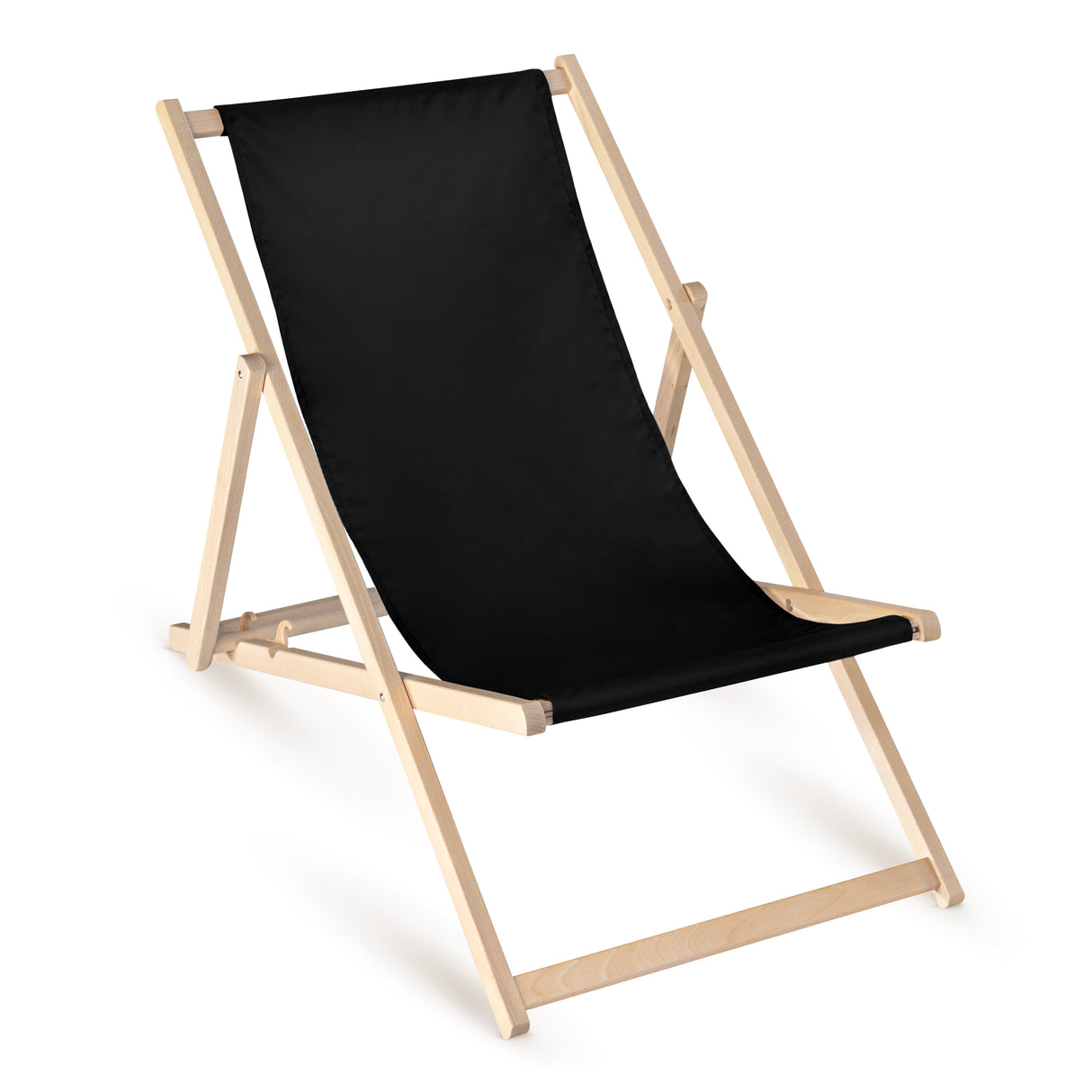 Leżak drewniany - RÓŻNE KOLORY Czarny