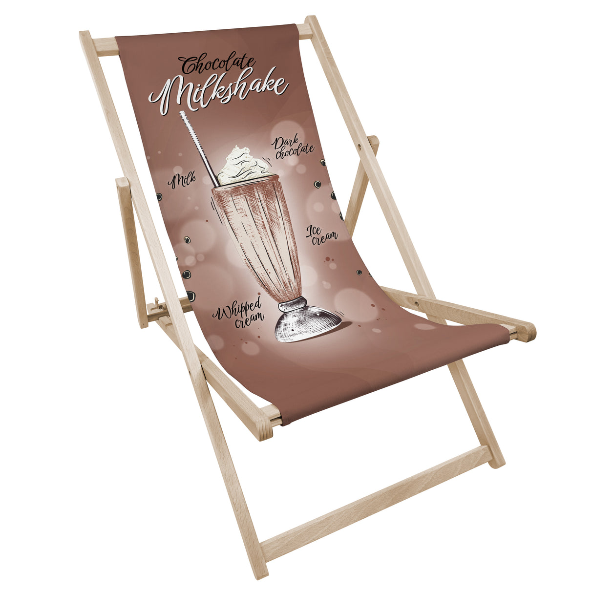 Leżak drewniany CHOCOLATE MILKSHAKE