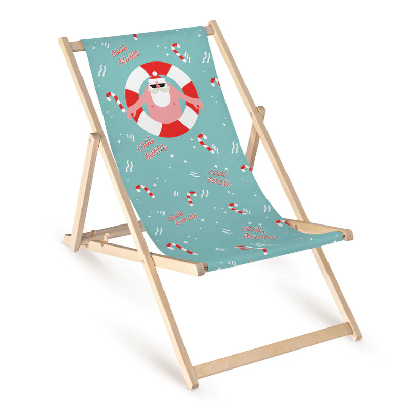 Leżak Zimowy Drewniany Zima COOL SANTA